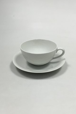 Royal Copenhagen Salto White Dinnerware Tea Cup and Saucer