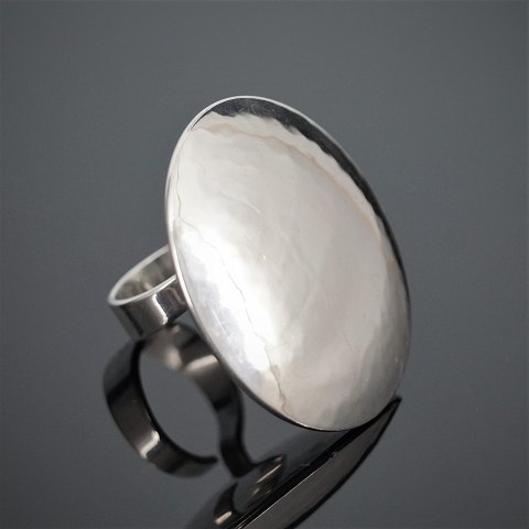 A Swedish design ring of silver