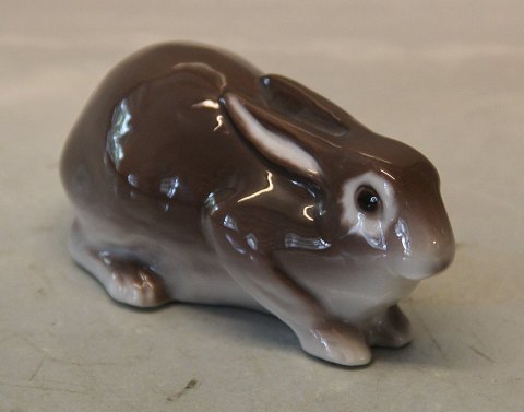 B&G 2421 Rabbit lying - brown 11 cm,  K. Otto B&G Porcelain
