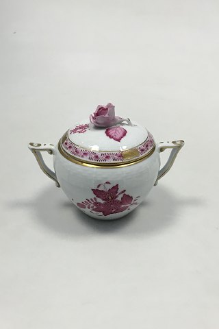 Herend Hungary Apponyi Purple Sugar Bowl No 665