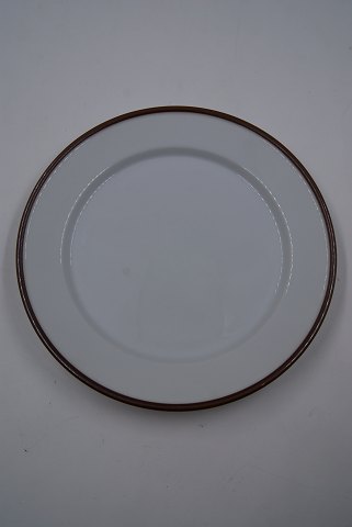 Brun Domino porcelæn, frokosttallerkener 21cm