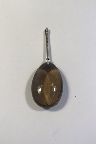 Georg Jensen Sterling Silver Torun Rutile Quartz Pendant No 131