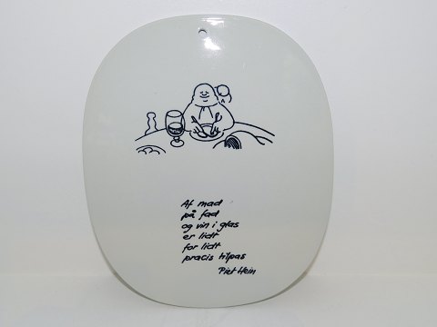 Royal Copenhagen
Piet Hein plate with poem (gruk)