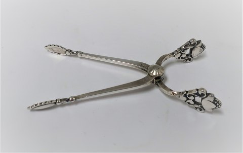 Georg Jensen. Silberbesteck. Sterling (925). König. Zuckerzange. Länge 9 cm.