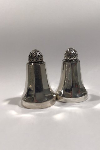 Georg Jensen Sterling Silver Acorn Salt/Pepper Shakers No 423B