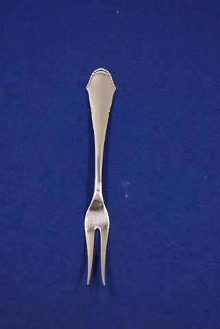 Christiansborg Danish silver flatware, cold cut fork or small meat fork 15cms