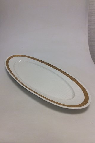 Royal Copenhagen Gold Fan Fish Platter No 11511