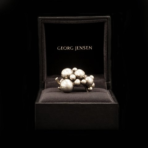 Georg Jensen Moonlight Grapes Sterlingsilber Ring. 
Ringgr. 55