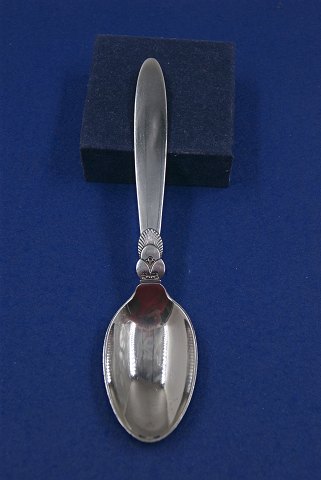 Cactus Georg Jensen Danish sterling silver flatware, soup spoons 20cms