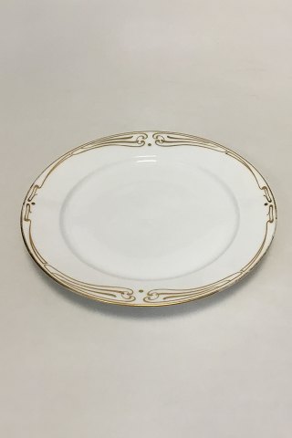 Royal Copenhagen Patttern No 117 Art Nouveau with Gold decoration Dinner Plate