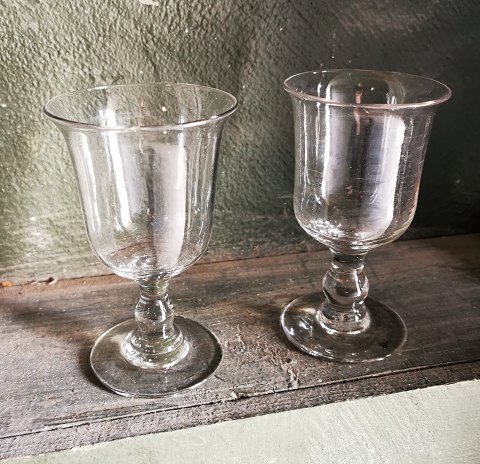 Pair of old wine glasses