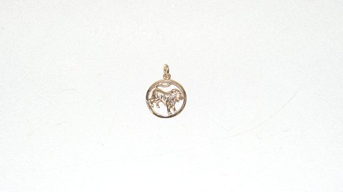 Elegant pendant Lion 14 carat Gold