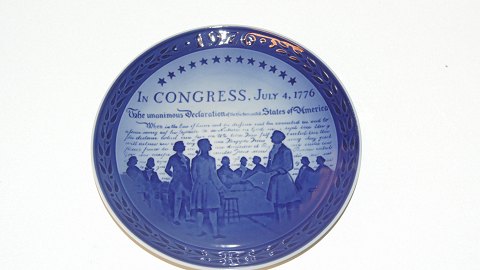 Royal Copenhagen Memorial Plate USA from 1976.