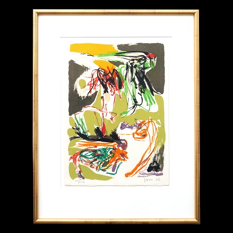 Asger Jorn, 1914-73, Lithographie. 150/150. 
Signiert "Jorn 68". Lichtmasse: 45x33cm. Mit 
Rahmen: 66x51cm