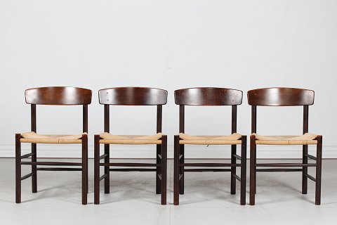 Børge Mogensen 
Set of 4 "Folkestolen"
J 39 chairs
of beech
