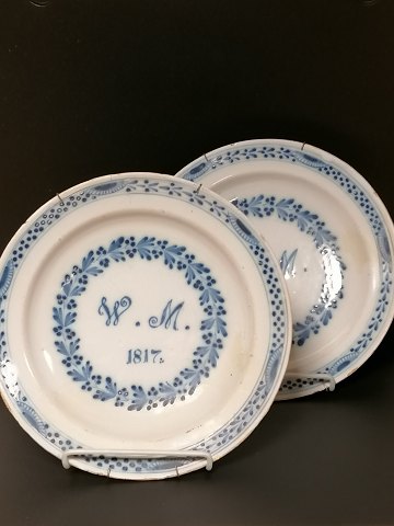 A pair of Kellinghusen plates Dated 1817