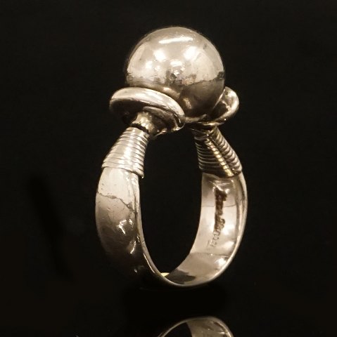 Hans Hansen ring, Sterlingsilver. Ringsize: 58