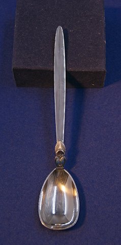 Cactus Georg Jensen Danish silver flatware, serving spoon 16,5cm