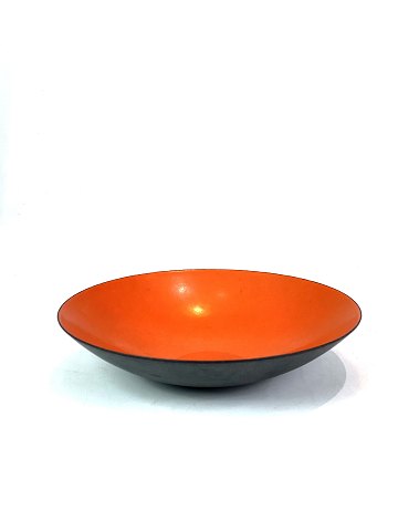 Krenit bowl by Herbert Krenchel in black metal and red enamel from the 1960s. 
5000m2 showroom.
Great condition
