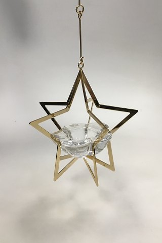 Holmegaard Christmas Tealight holder in star suspension by Torben Jorgensen from 
2007