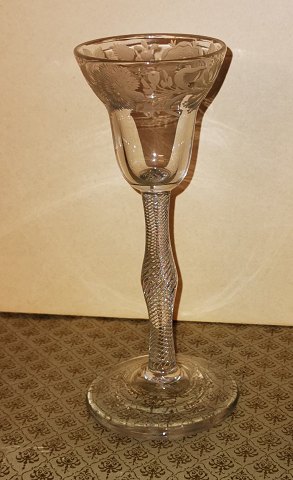 Rich decorated port glass England 19th. Century