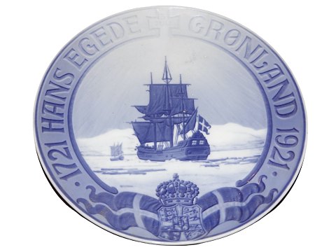 Royal Copenhagen Mindeplatte fra 1921
Hans Egede Grønland