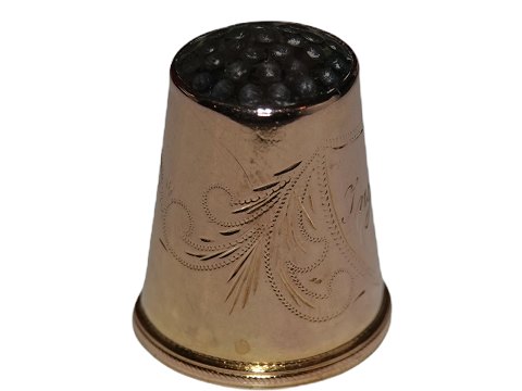 14 carat gold
Thimble