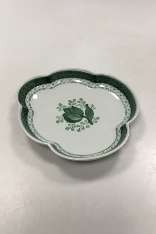 Royal Copenhagen Green Tranquebar Leaf Shaped Dish No 924