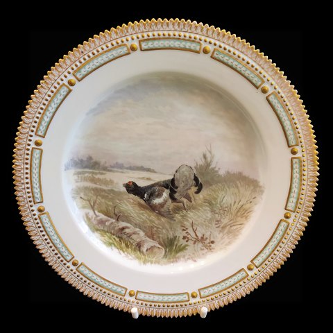 Royal Copenhagen, Flora Danica Animal; Dinner plate #3550