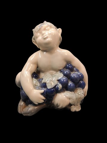 Royal Copenhagen Figurine Faun with grapes No 2361