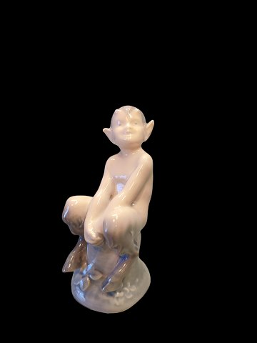 Royal Copenhagen Figurine Faun on Tree stub No 1738