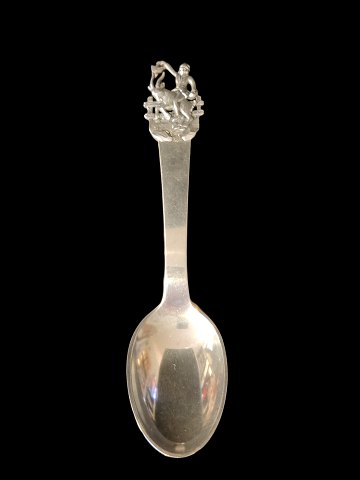 Babtism gift: H.C.Andersen Fairy tale childrens spoon in silver