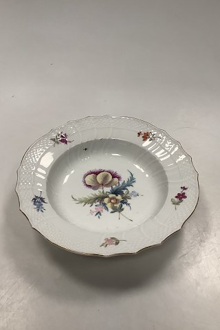 Antique Royal Copenhagen Saxon Flower Light Deep Plate
