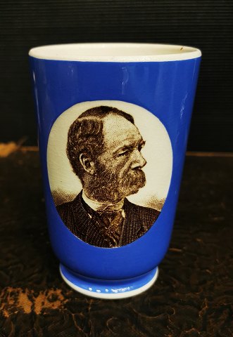 King Christian IX portrait on Villeroy & Boch faiance cup