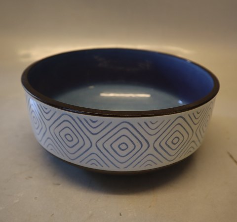 Thule Aluminia 3159 RC Faience Thule Bowl 7.5 x 18 cm Anni Jespersen 1962
