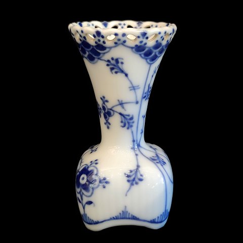 Royal Copenhagen, blue fluted full lace porcelain; A small vase #1161
