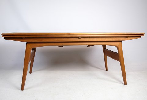 Sofabord / Spisebord, teaktræ, Københavner bord, dansk møbelproducent, 1960
Flot stand
