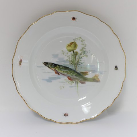 Meissen. Porcelæn. Fisketallerken. Diameter 25 cm