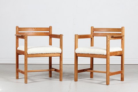 Børge Mogensen 
Armchairs
with sheep skin
