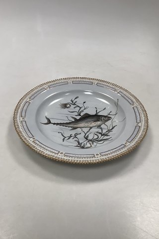 Royal Copenhagen Private Painted Flora Danica Fish Plate No 3549