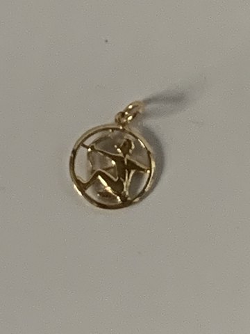 Pendant Sagittarius Zodiac in 14 carat Gold