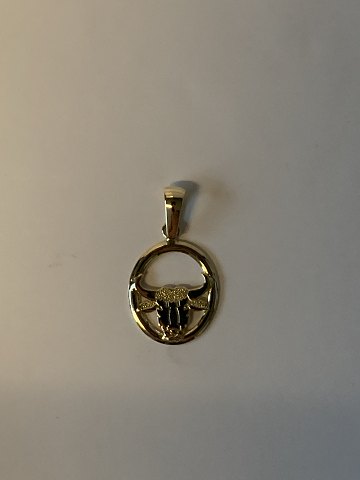 Taurus Pendant 14 carat Gold
Stamped 585
Height 23.96 mm