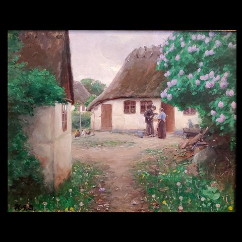 H. A. Brendekilde; Painting, oil on canvas