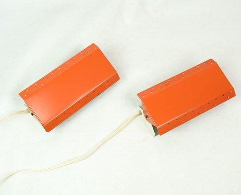 Wall lamps, orange colour, Danish design, 1970s.
Great condition
