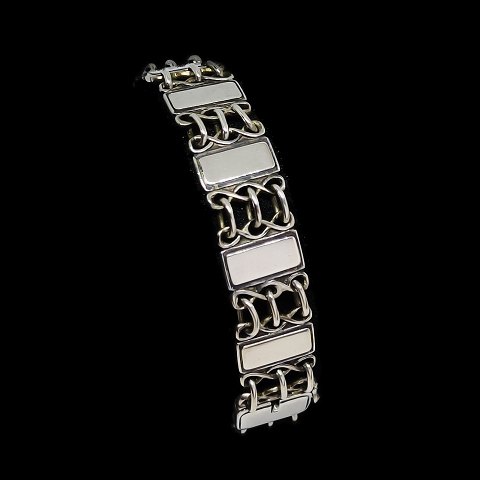 Georg Jensen; A bracelet in sterling silver #75