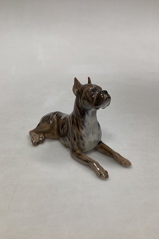 Royal Copenhagen Figurine of Laying Bulldog No 3635
