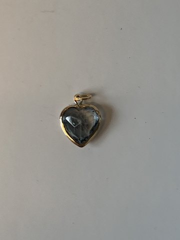 Heart Pendant/Charms in 14 carat gold
Stamped 585
Height 19.42 mm