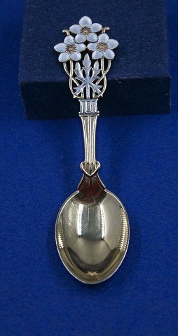 Michelsen Weihnachtslöffel 1929 aus dänisch vergoldet Sterlingsilber.