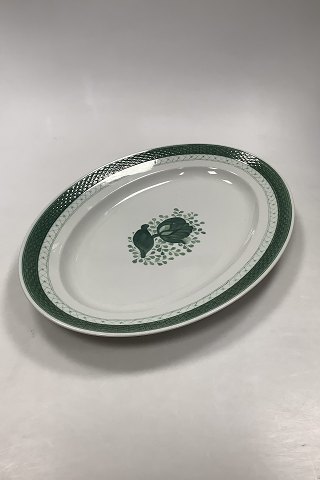 Royal Copenhagen Green Tranquebar Oval Serving Platter No. 930