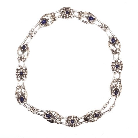 Georg Jensen vintage silver necklace from the 
period 1933-44. L: 43,5cm